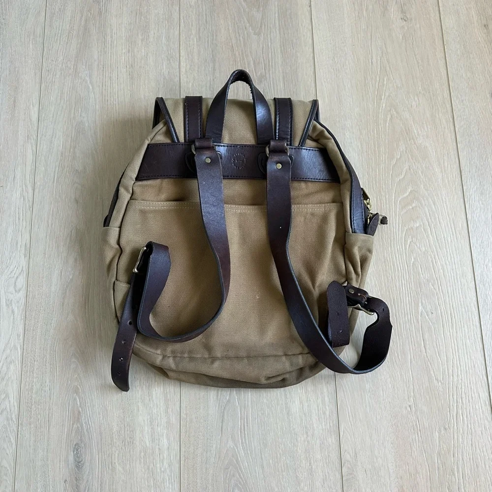 Filson Twill Rucksack Backpack. - Picture 3 of 8